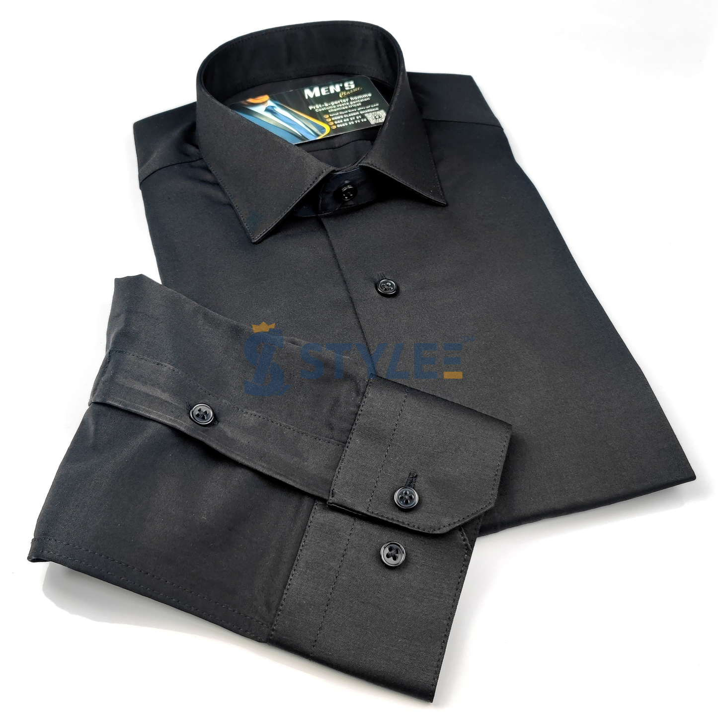 Chemise Noir Slim