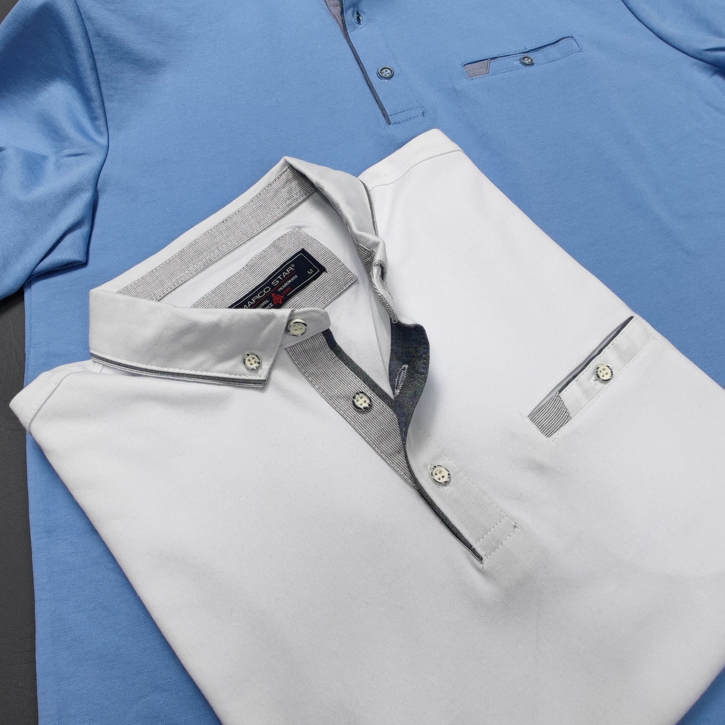 T-shirt Col Chemise M/3XL