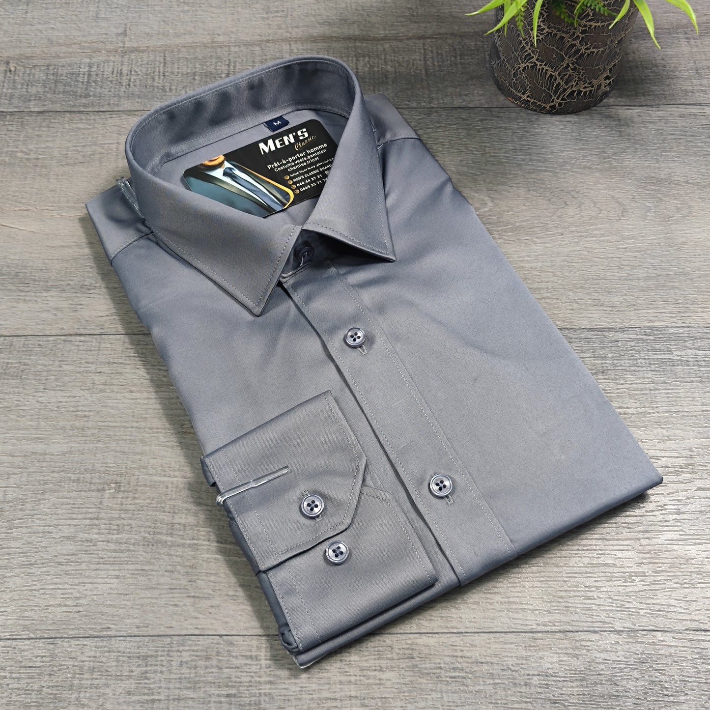 Chemise Satin luxe S/ 2XL