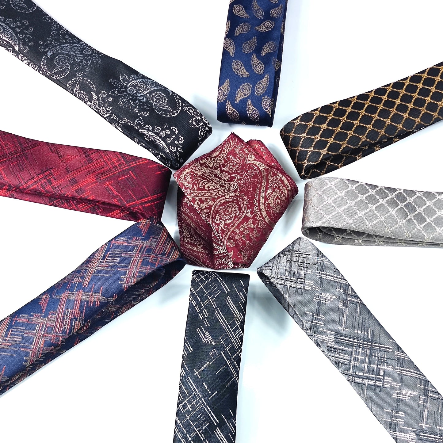 Cravate Mosaïque 2pcs