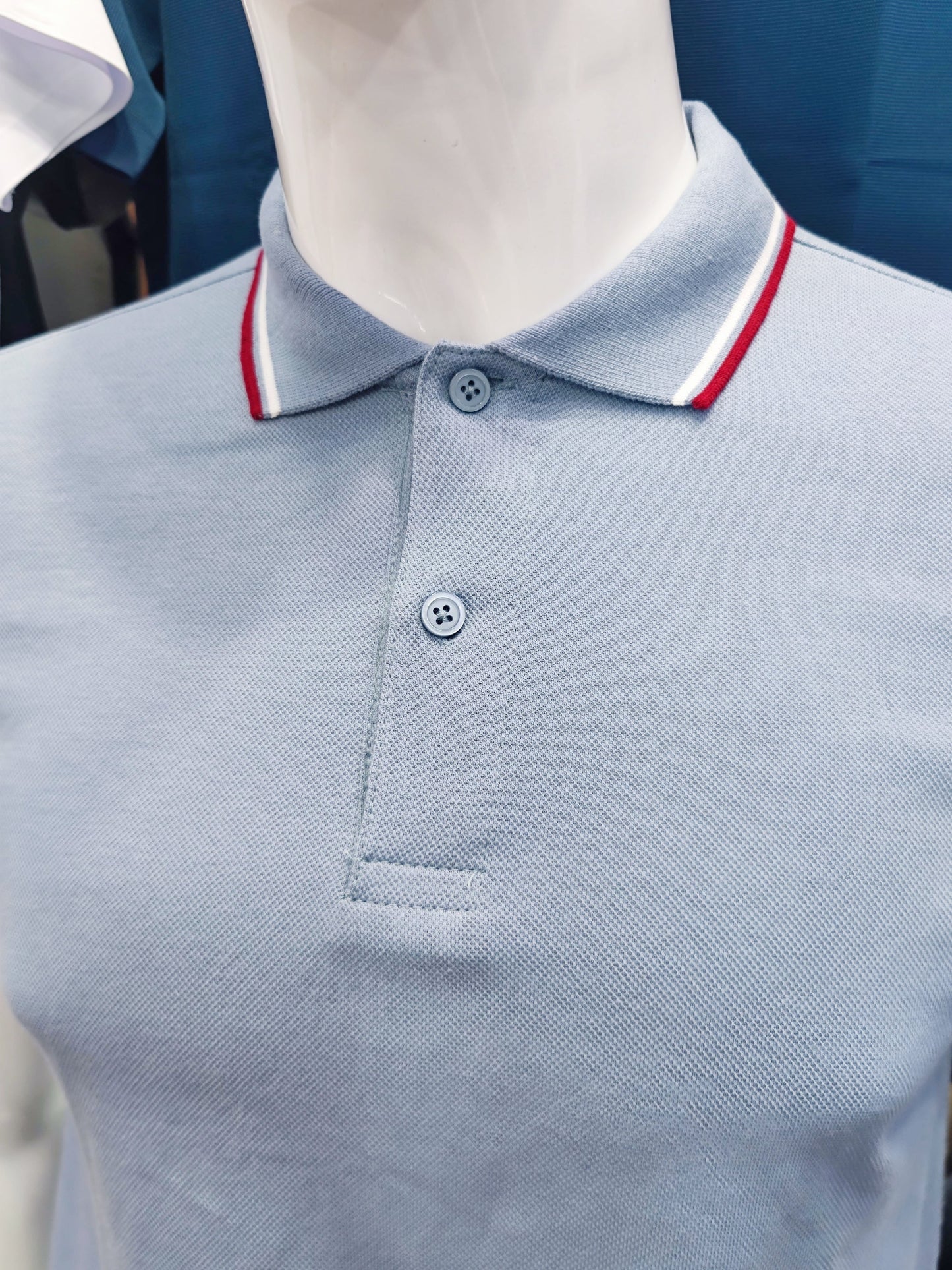 T-shirt col Oxford SMLXL2XL