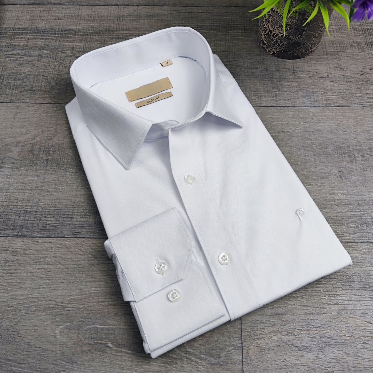 Chemise Slim luxe uni Popeline S/XXL