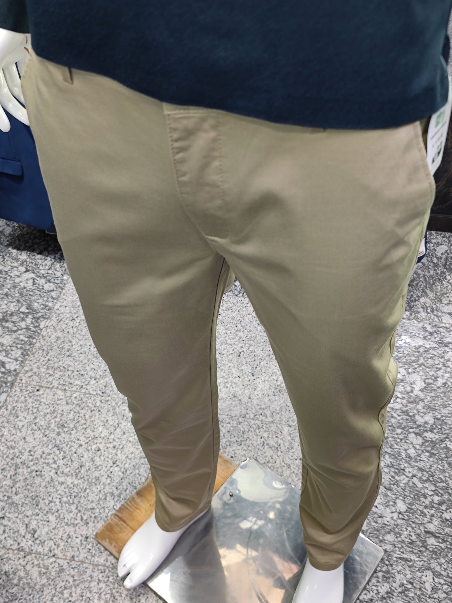 Pantalon toile Bamboo demi Slim