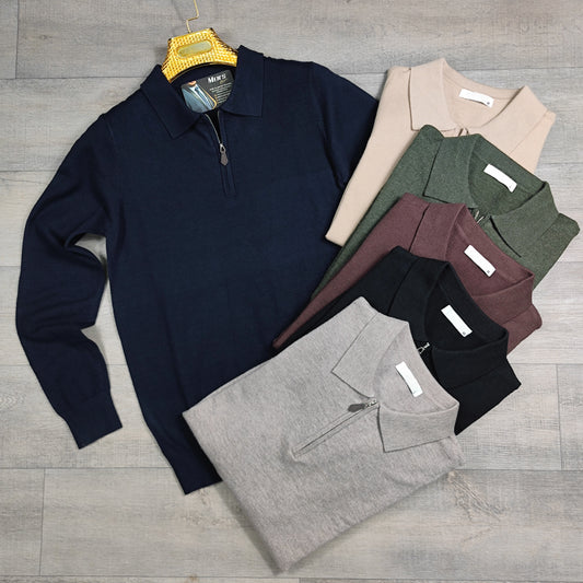 Col zippé Coton M/3XL