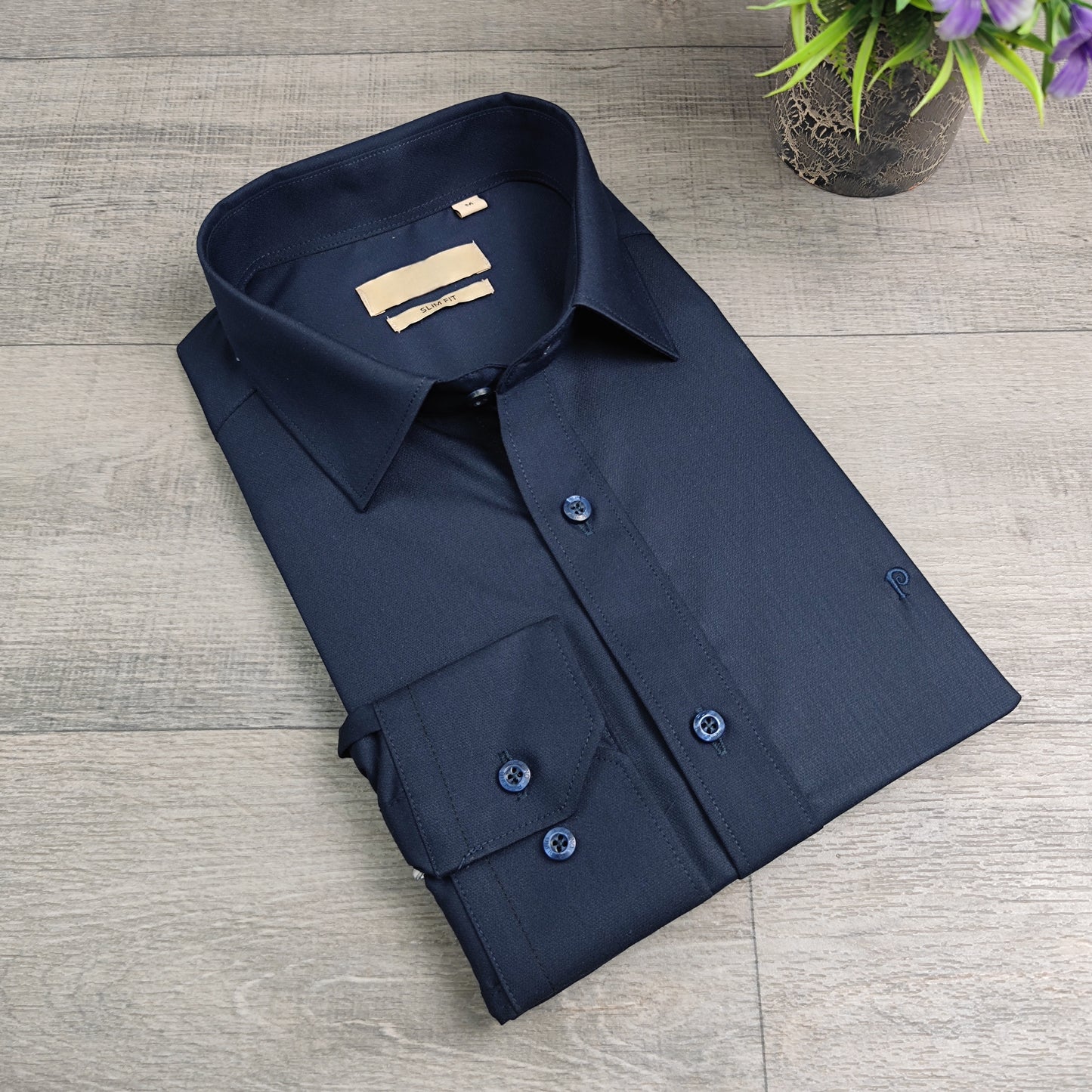 Chemise Slim luxe uni Popeline S/XXL