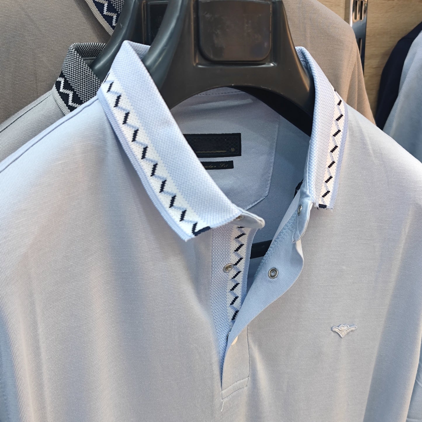 T-shirt Col zigzag M/2XL