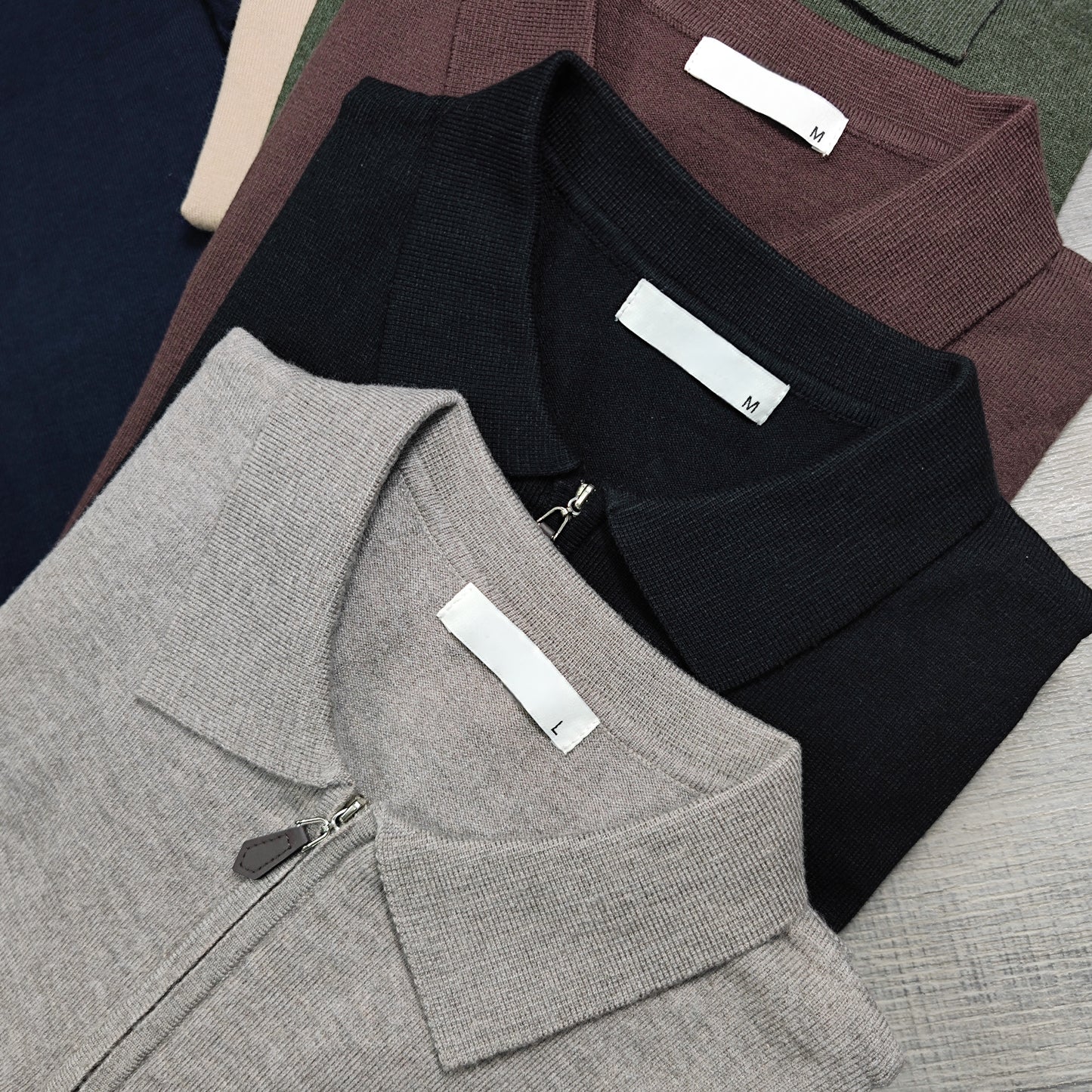 Col zippé Coton M/3XL