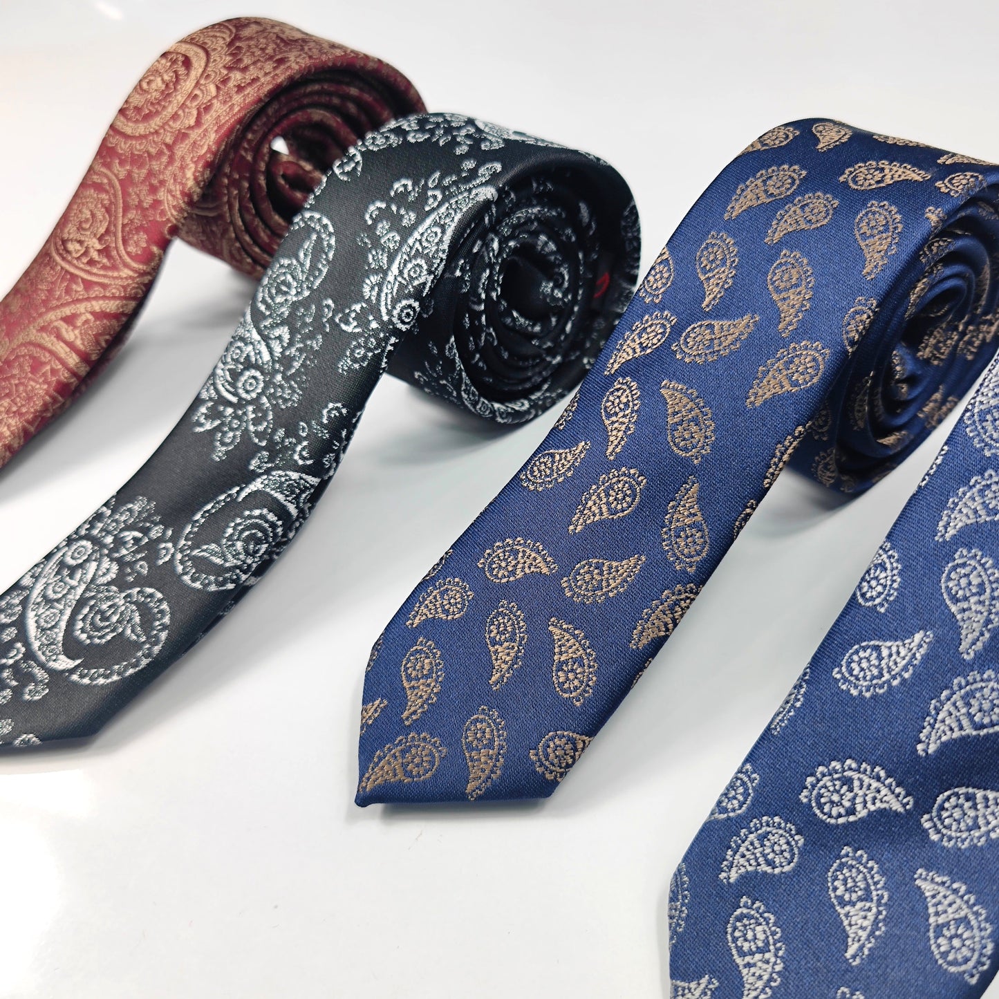 Cravate Mosaïque 2pcs slim