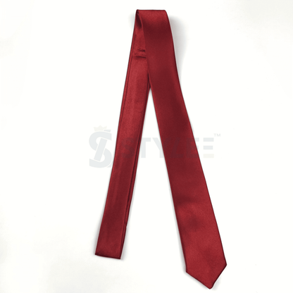 Cravate Slim grena