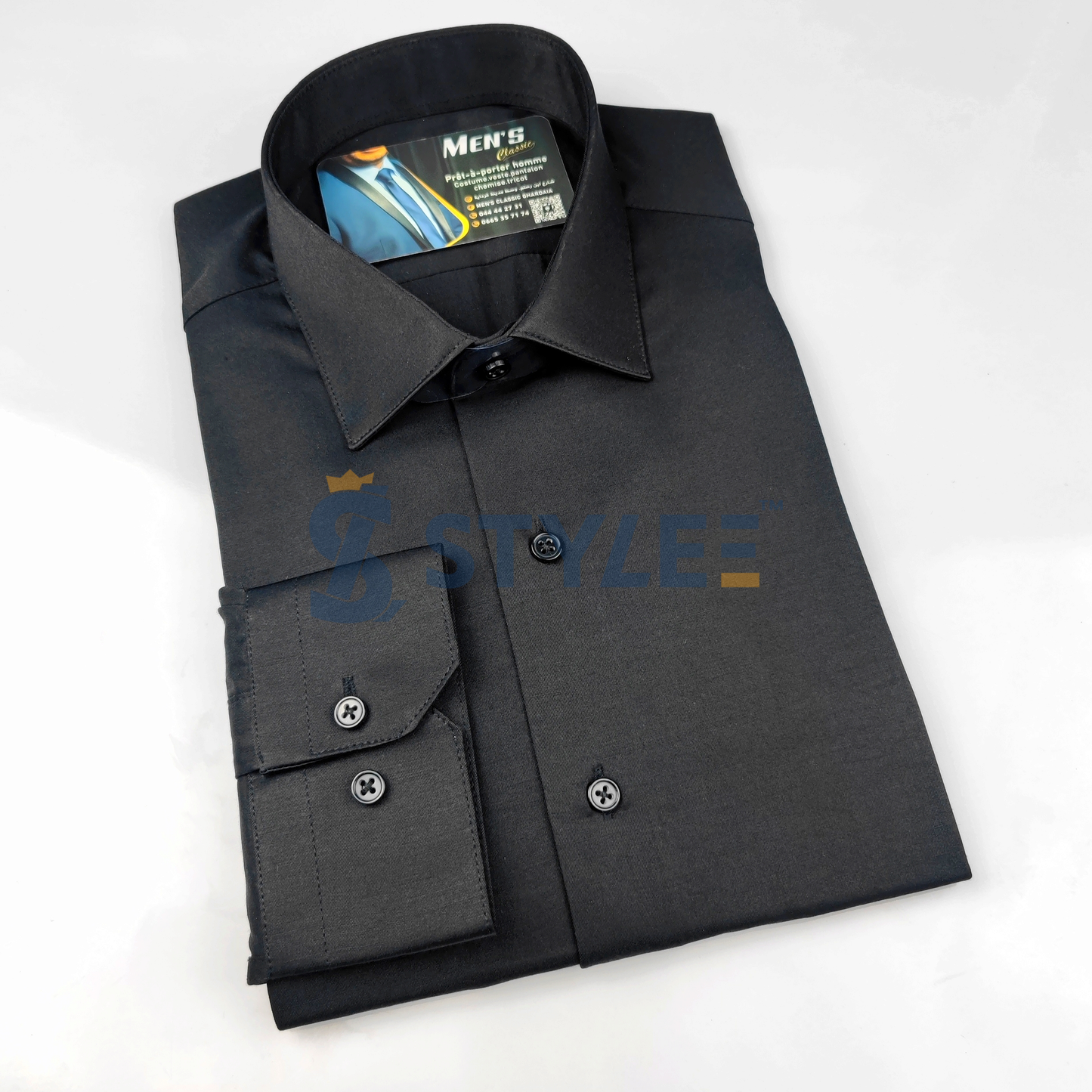 Chemise Noir Slim