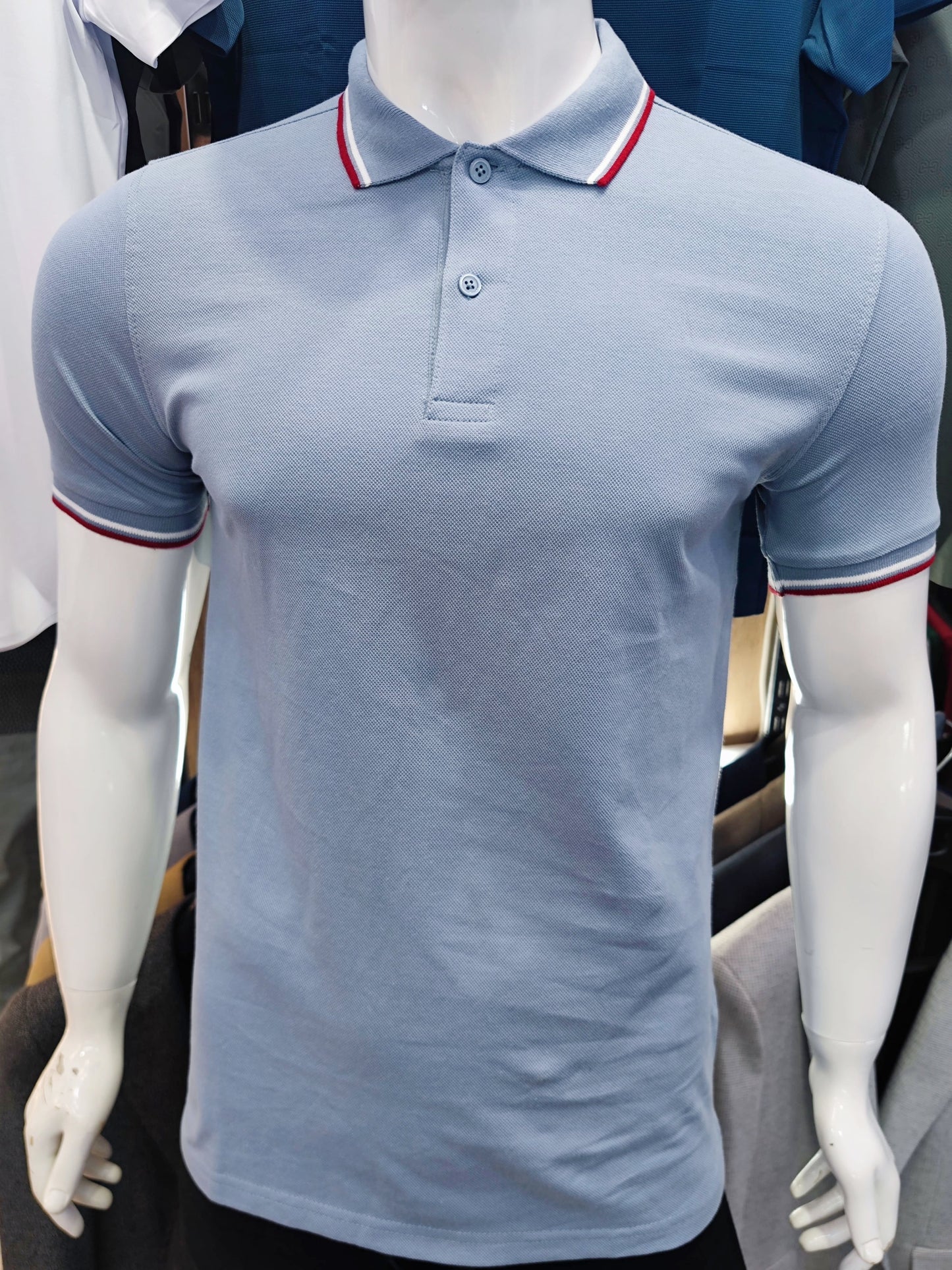 T-shirt col Oxford SMLXL2XL