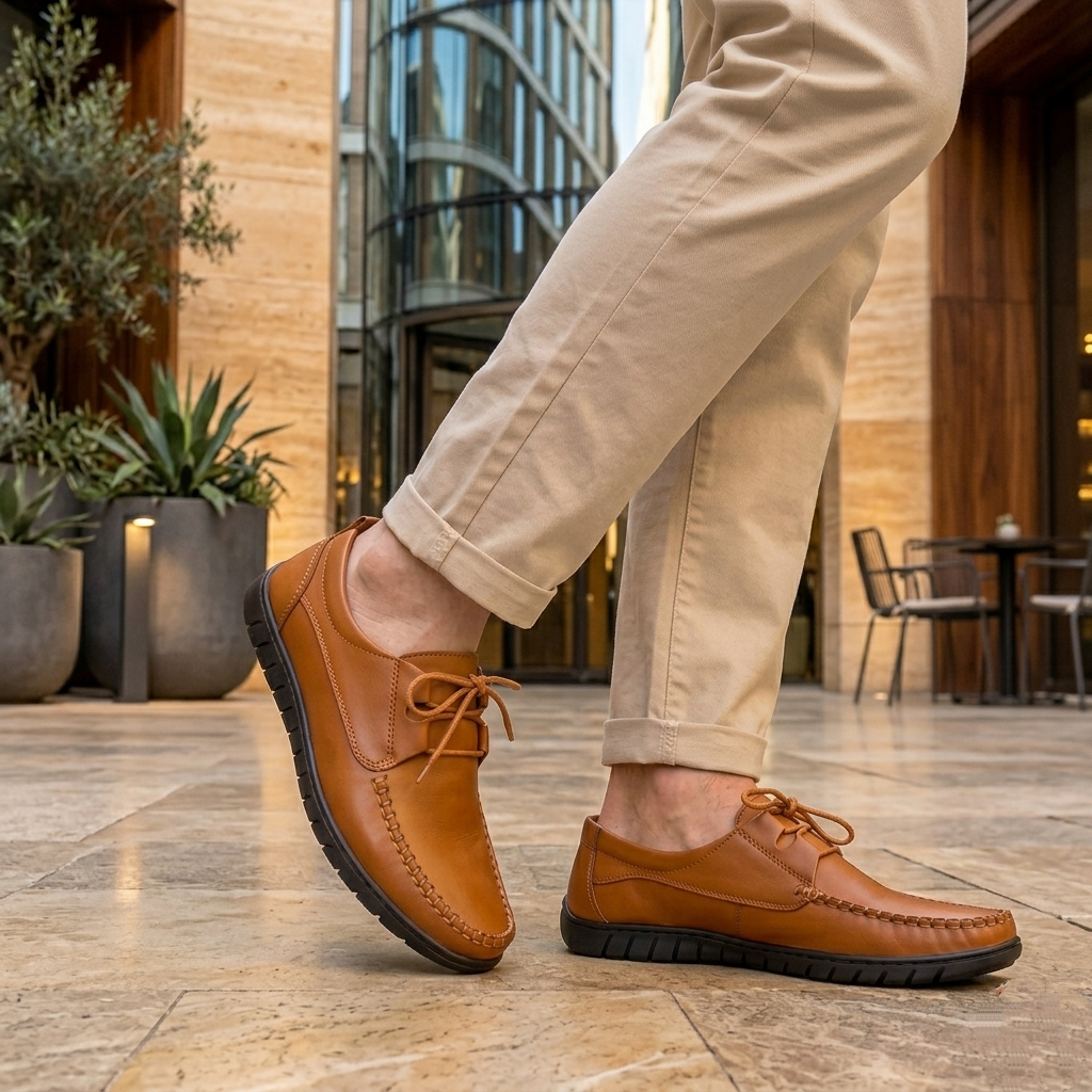 Trappeur cuir Tabac 39/43