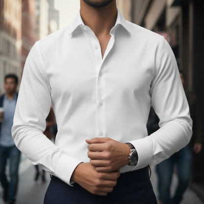 Chemise slim blanche