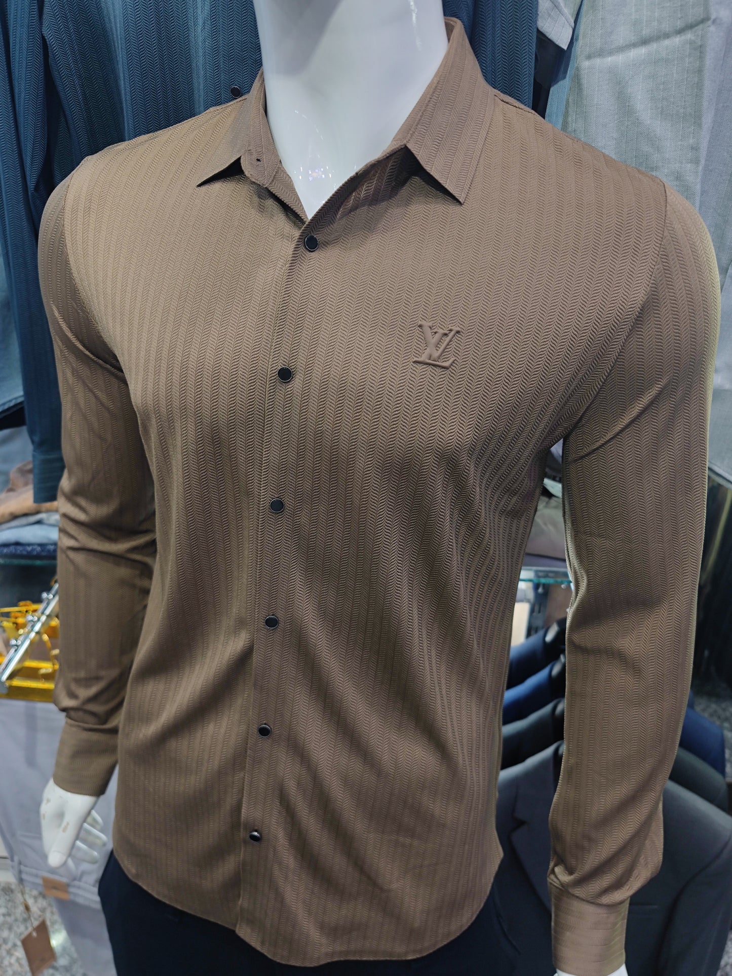 Chemise Slim élastique L/3XL