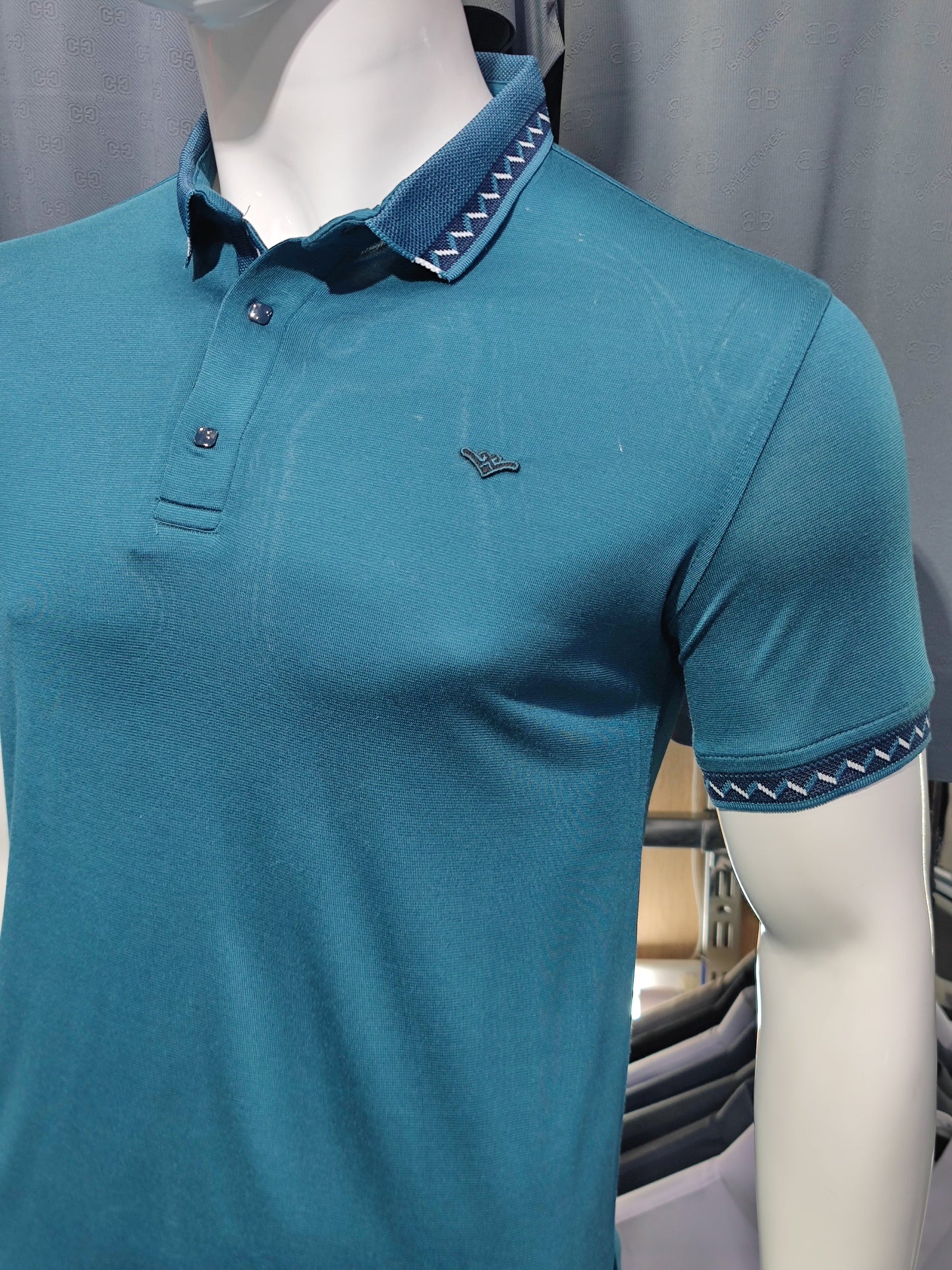 T-shirt Col zigzag  M/2XL