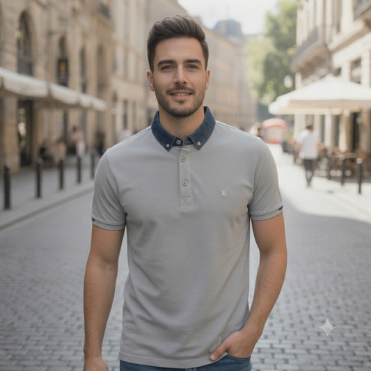 T-shirt Col jeans M/3XL