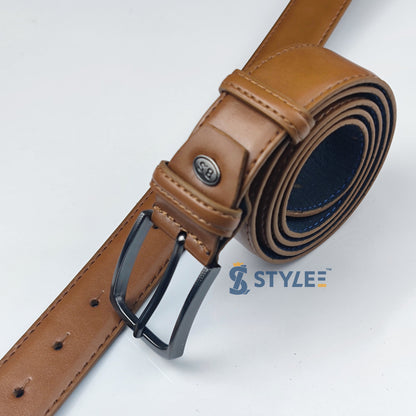 Ceinture à aiguilles marron