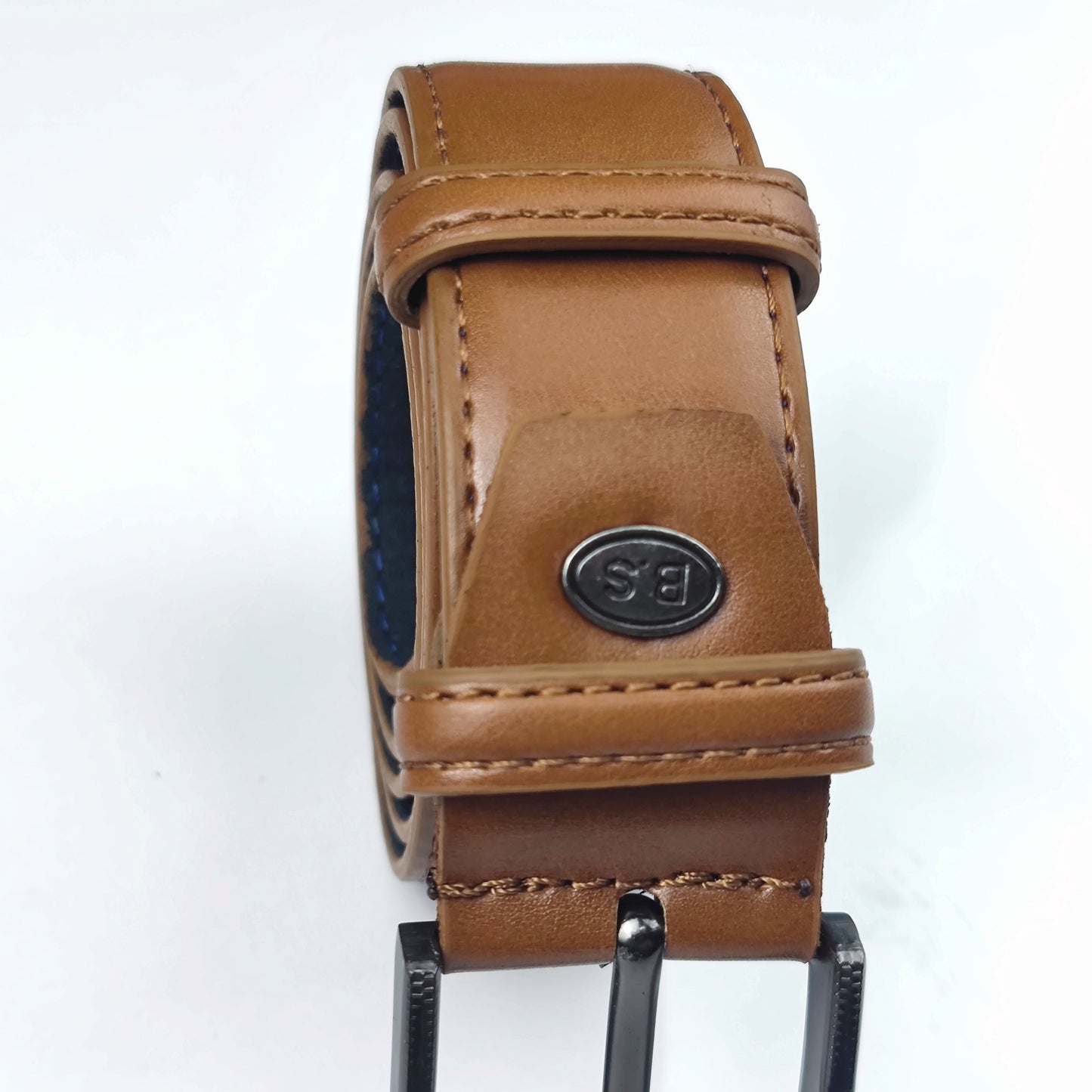 Ceinture à aiguilles marron