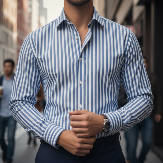 Chemise slim Rayé S/2XL