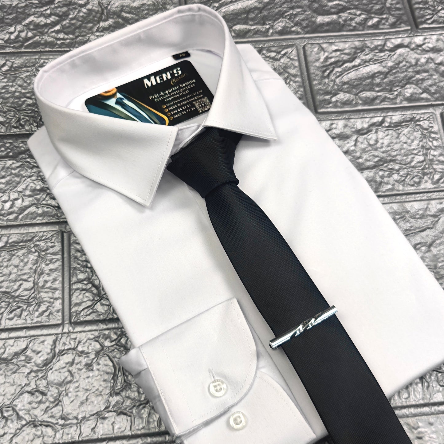Chemise slim blanche
