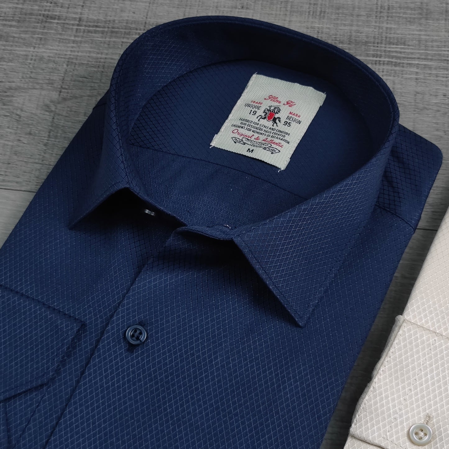 Chemise slim carreaux S/XL