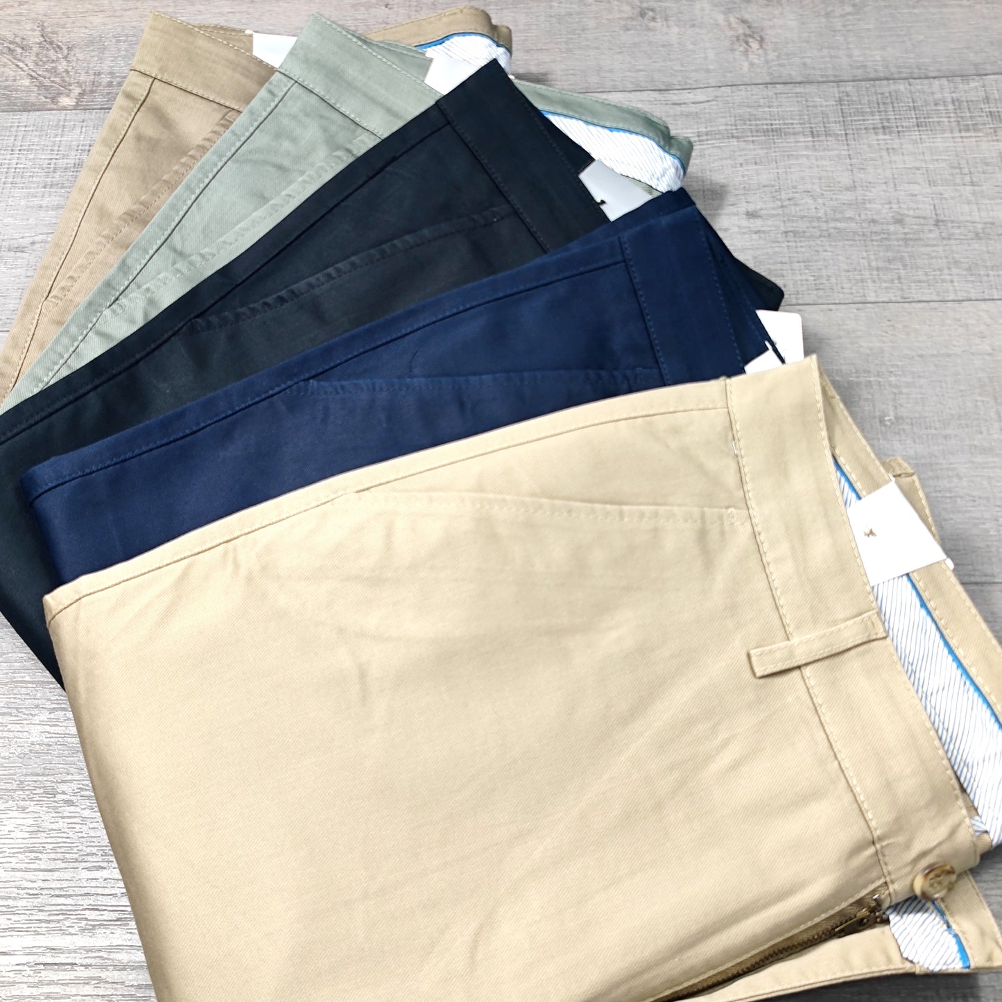 Pantalon toile Bamboo demi Slim