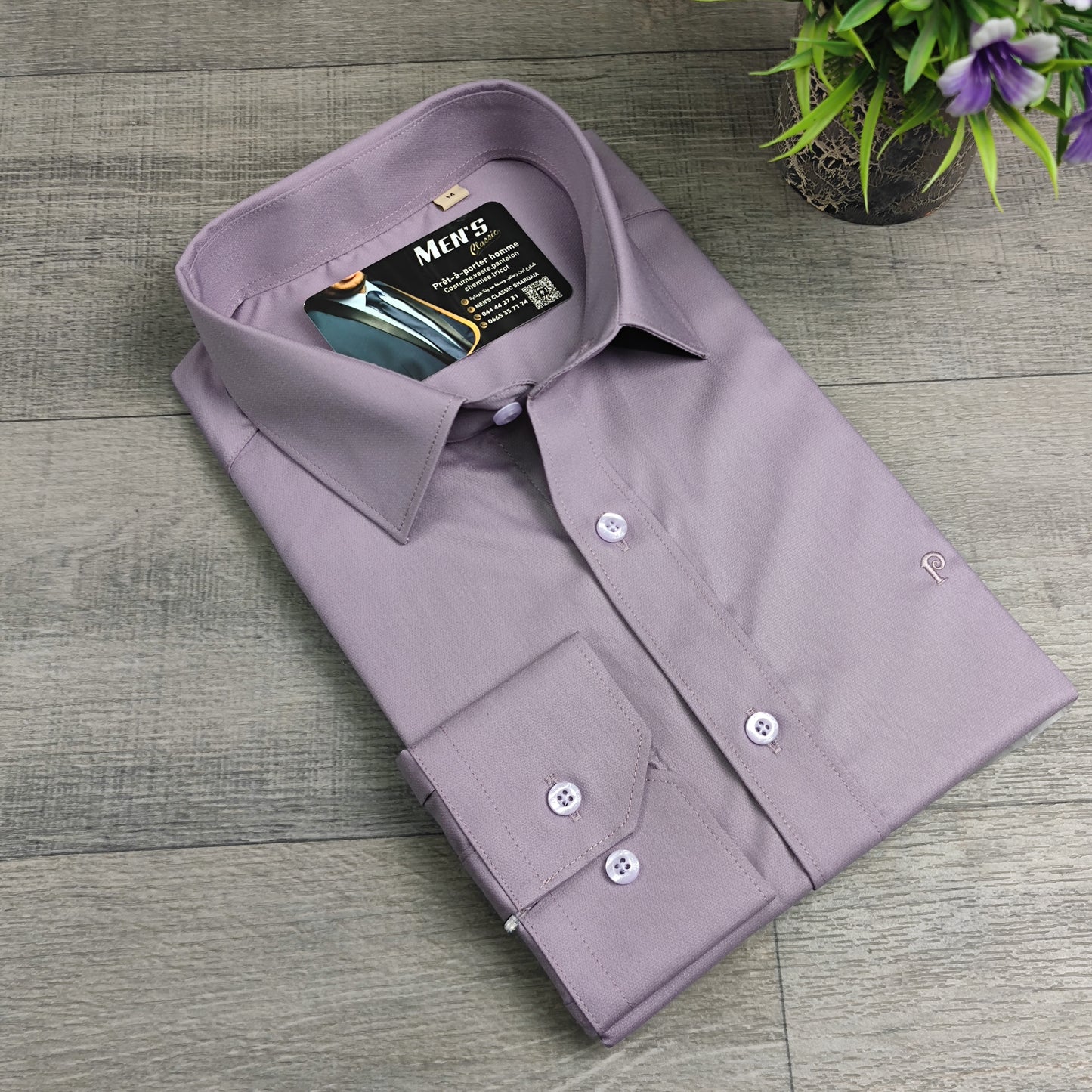 Chemise Slim luxe uni Popeline S/XXL