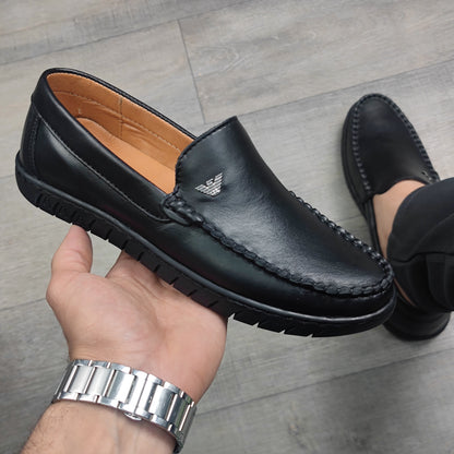 Trappeur cuir Noir armani 39/43